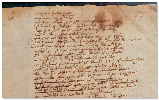 Shakespeare Manuscript